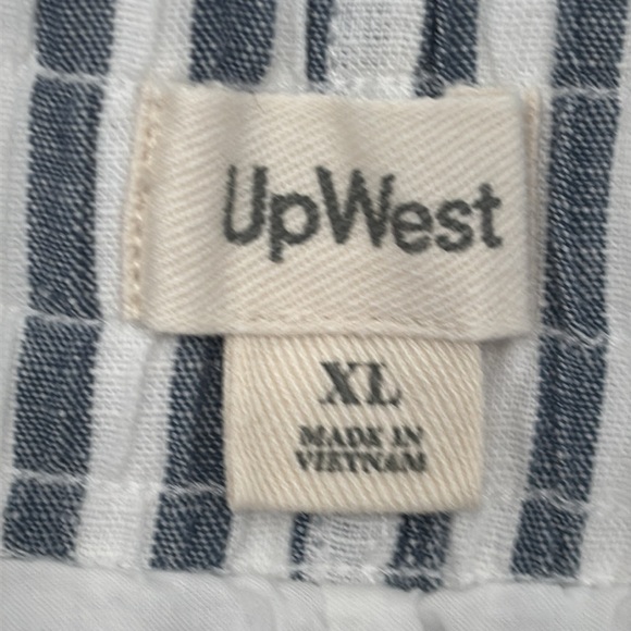 UpWest Striped Women's Drawstring Lined Shorts w/ pockets size XL - Picture 4 of 7